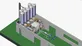 3D Model of Wall Putty Production Plant