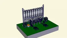 3D Model of Tile Adhesive Production Plant