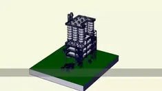 3D Model of Self-Leveling Mortar Production Plant